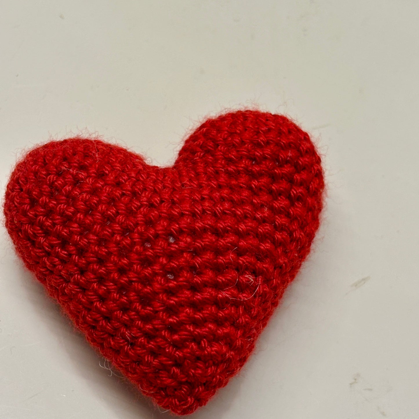 Porte-bonheur coeur crocheté