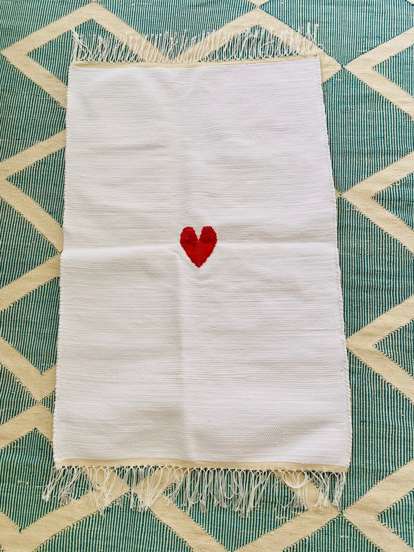 Tapis tissé en coton recyclé