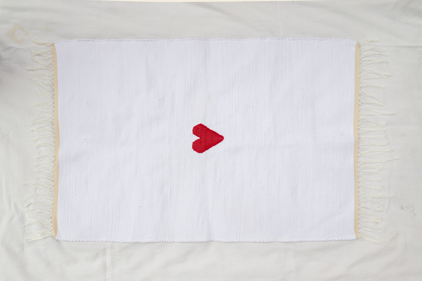 Tapis tissé en coton recyclé