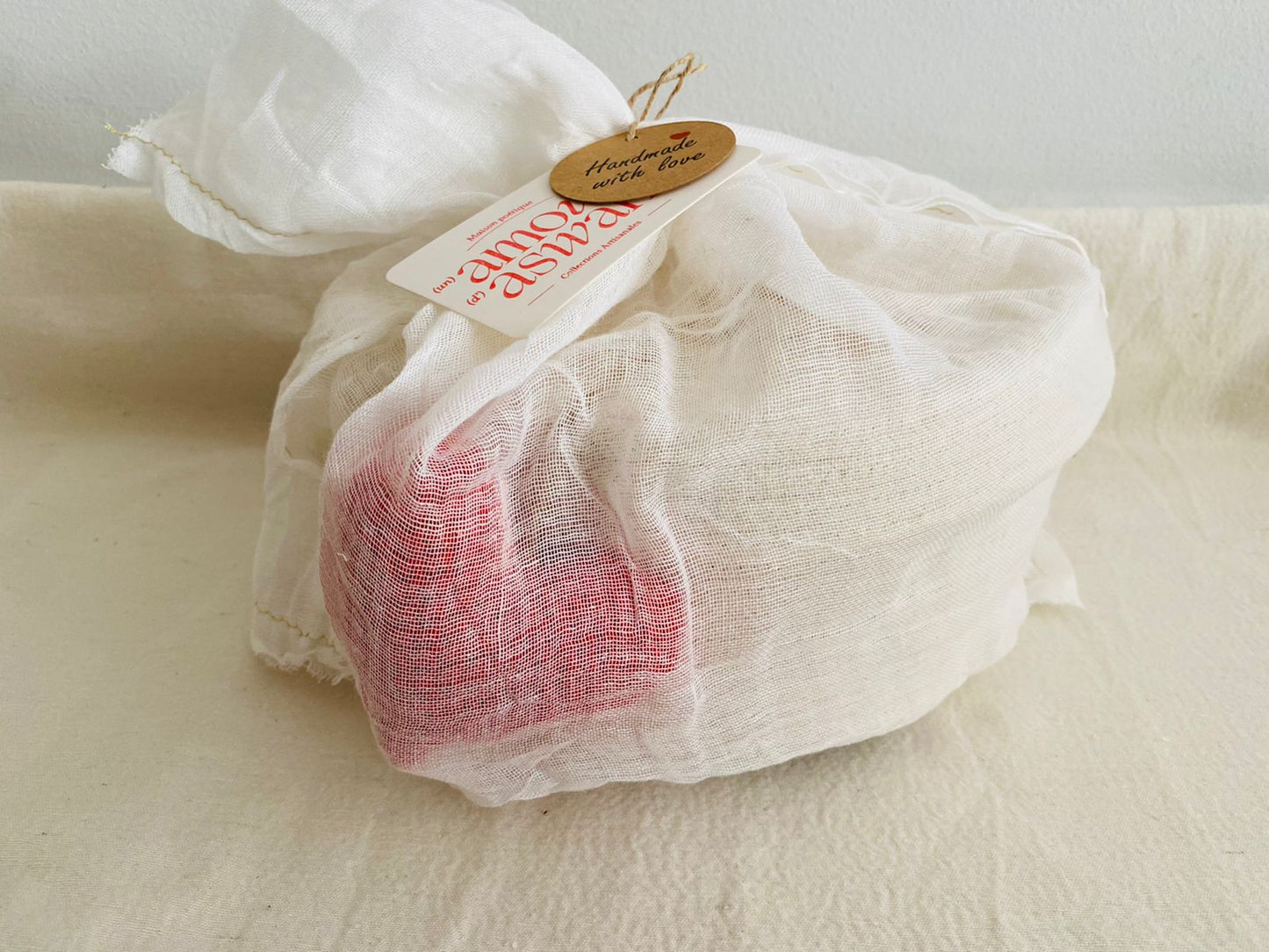 Petit panier à pain ou à secrets en coton tressé